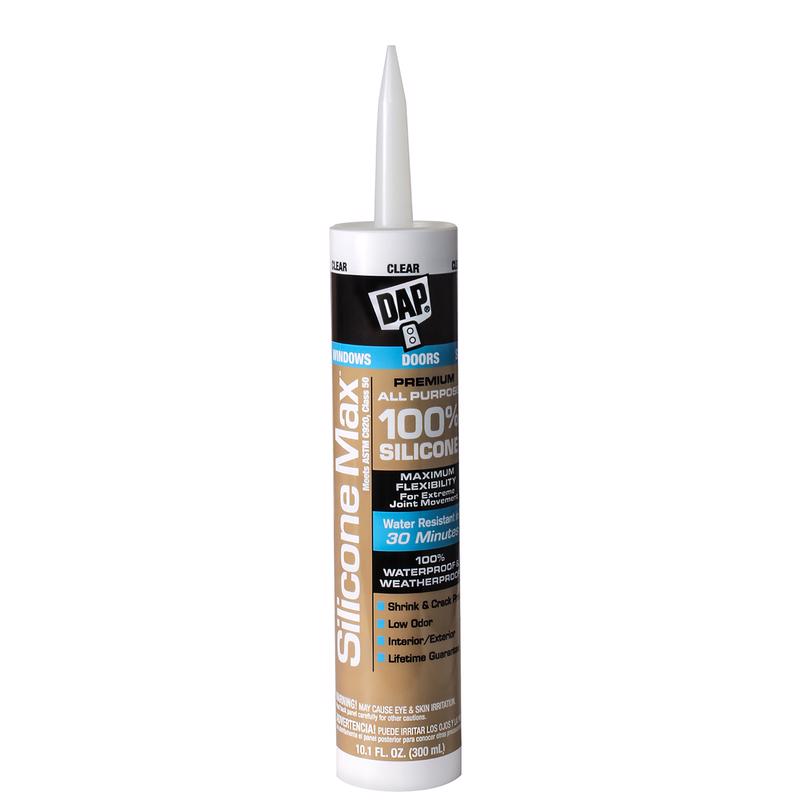 DAP - DAP Silicone Max Clear Silicone All Purpose Sealant 10.1 oz - Case of 12