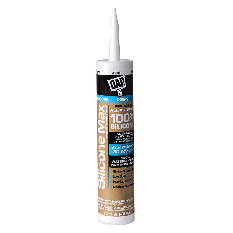 DAP - DAP Silicone Max White Silicone All Purpose Sealant 10.1 oz - Case of 12