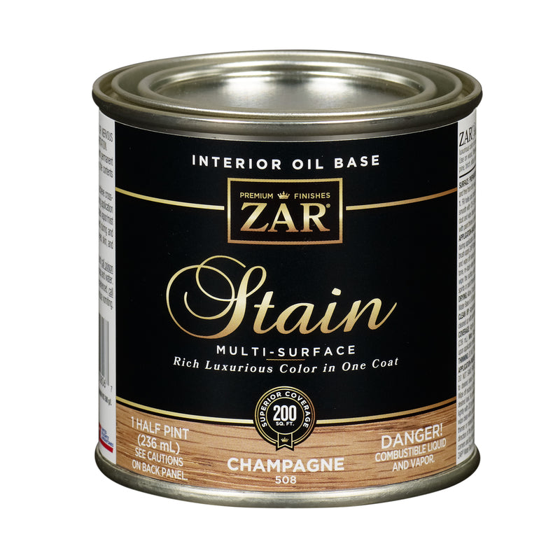 ZAR - ZAR Semi-Transparent Champagne Oil-Based Polyurethane Wood Stain 0.5 pt - Case of 6