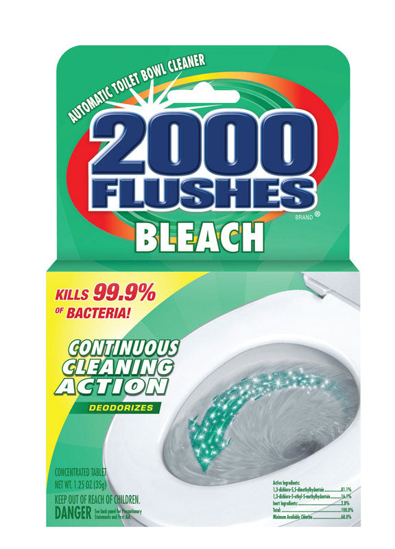 2000 FLUSHES - 2000 Flushes Fresh Scent Automatic Toilet Bowl Cleaner 1.25 oz Tablet