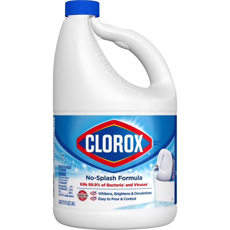 CLOROX - Clorox Splash-Less Regular Scent Bleach 117 oz - Case of 3