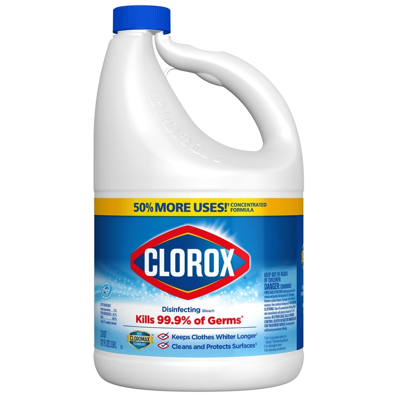 CLOROX - Clorox Regular Scent Disinfecting Bleach 121 oz - Case of 3