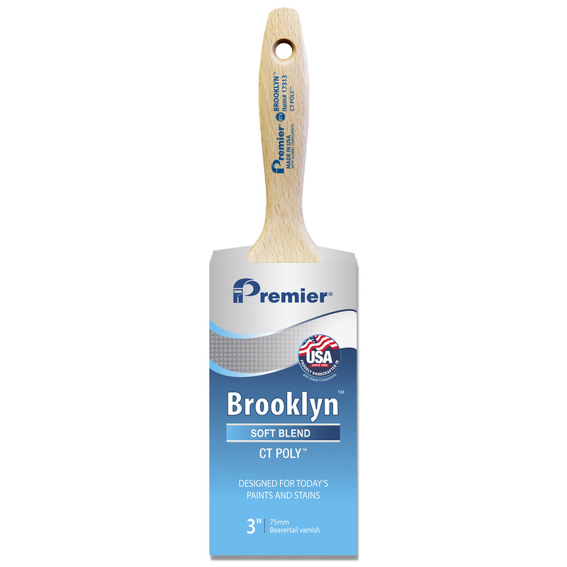 PREMIER - Premier Brooklyn 3 in. Soft Chiseled Paint Brush