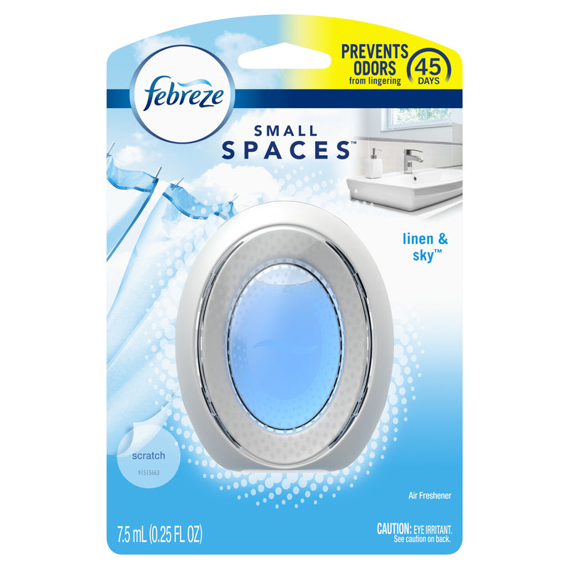 FEBREZE - Febreze Small Spaces Linen & Sky Scent Air Freshener 0.25 oz Liquid - Case of 6