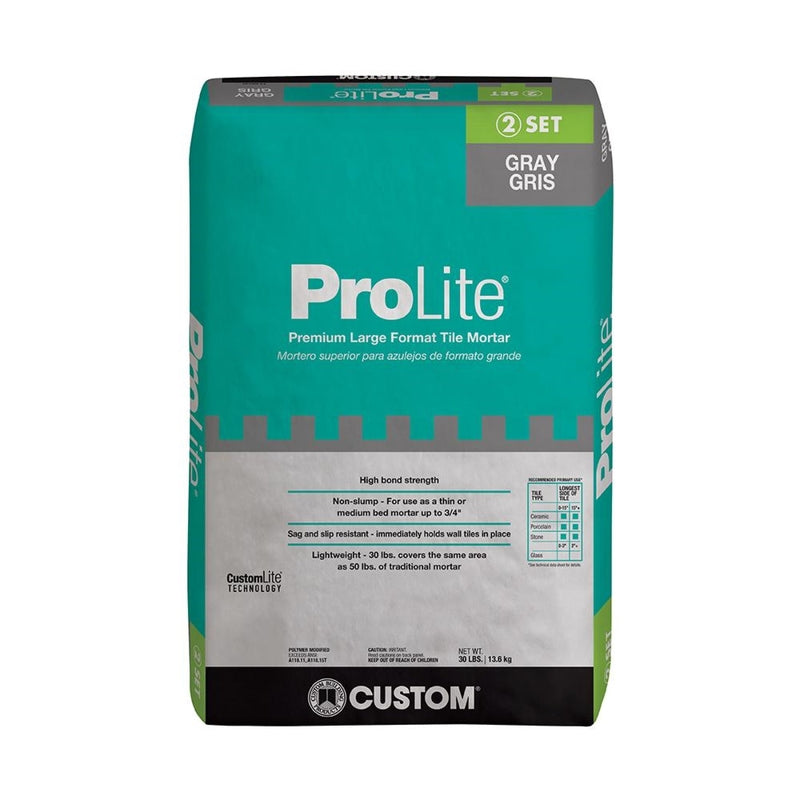 CUSTOM BUILDING PRODUCTS - Custom Building Products ProLite Gray Premium Mortar 30 lb
