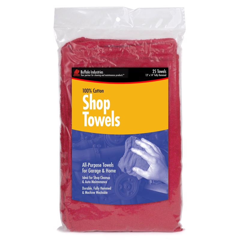 BUFFALO - Buffalo Cotton Shop Towels 14 in. W X 14 in. L 25 pk