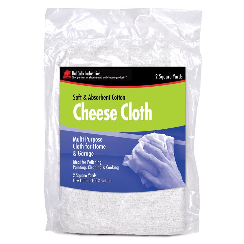 BUFFALO - Buffalo Cotton Cheese Cloth 2 yd W X 2 yd L 1 pk