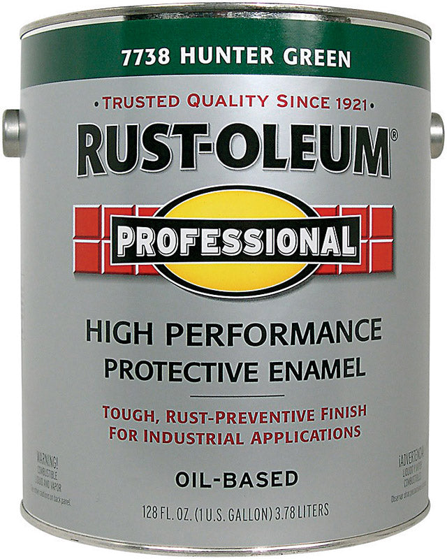 RUST-OLEUM - Rust-Oleum Indoor and Outdoor Gloss Hunter Green Enamel Protective Paint 1 gal - Case of 2