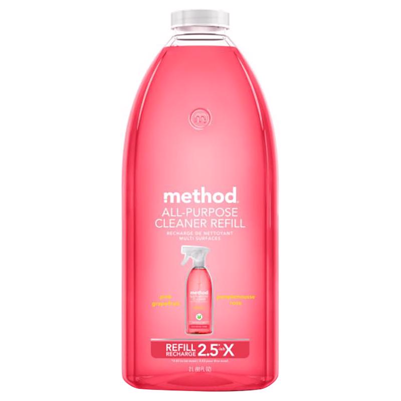 METHOD - Method Pink Grapefruit Scent All Purpose Cleaner Refill Liquid 68 oz - Case of 6