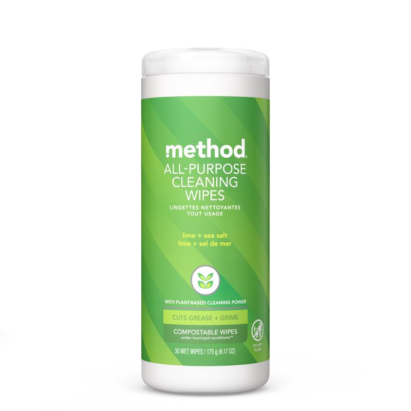 METHOD - Method Cellulose Cleaning Wipes 6.17 oz 1 pk - Case of 6