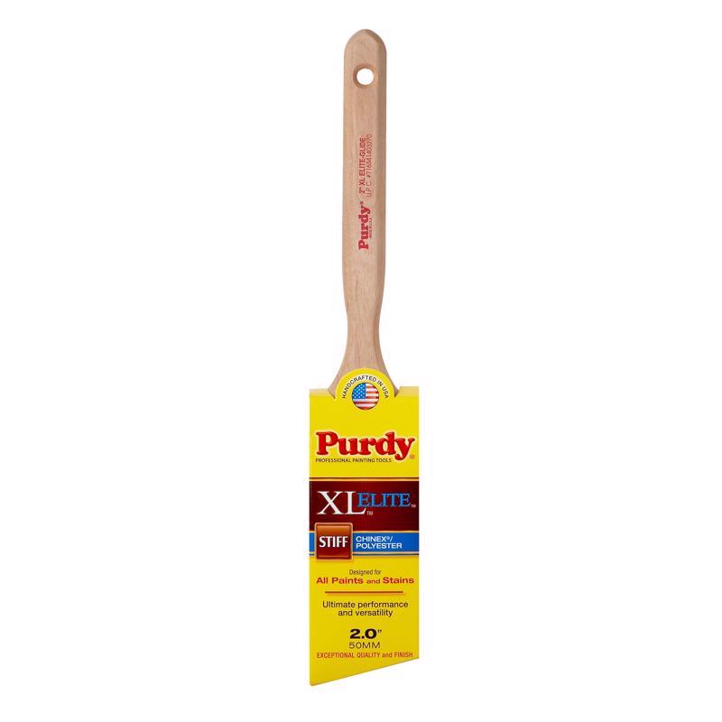 PURDY - Purdy XL Elite Glide 2 in. Stiff Angle Trim Paint Brush