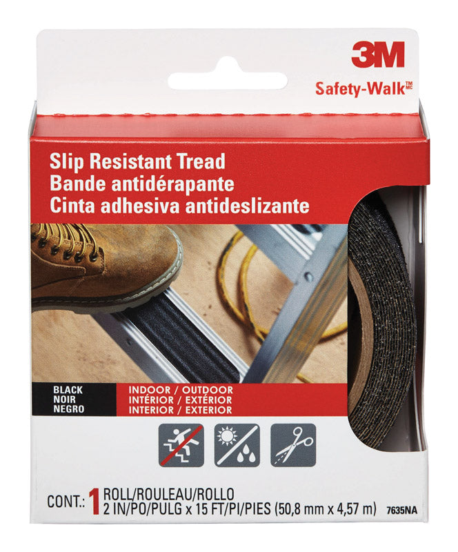 3M - 3M Safety-Walk Black Step and Ladder Tread Tape 2 in. W X 15 ft. L 1 pk