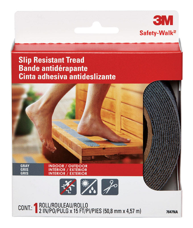 3M - 3M Safety-Walk Gray Anti-Slip Tape 2 in. W X 180 in. L 1 pk