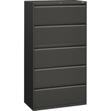 HON Brigade 800 Series 5-Drawer Lateral [FILE;LAT;36" 5 DRWR; CHAR-EA]