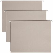 Smead Colored 1/5 Tab Cut Letter Recycled Hanging Folder [FOLDER;HANGING;LTR;1/5;GRAY-BX]