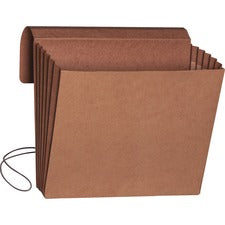 Smead Letter Recycled File Wallet - 8 1/2" x 11" - 5 1/4" Expansion - Redrope - Redrope - 30% Recycled - 10 / Box [WALLET;5.25"EXPND;LTR;RDRP-BX]