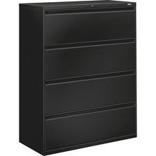 HON 800 Series Full-Pull Locking Lateral File - 4-Drawer