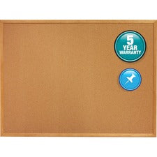 Quartet Classic Series Cork Bulletin Board [BOARD;CORK;OAKFRM;1.5X2-EA]