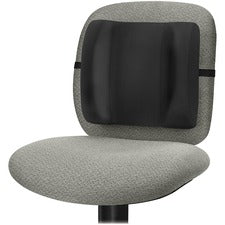 Fellowes Standard Backrest - Black - Black - High Density Foam (HDF) - 1 Each