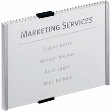 DURABLE&reg; Wall Mounted INFO SIGN [SIGN;WLMNT;OFF;8.37X6.12;SV-EA]