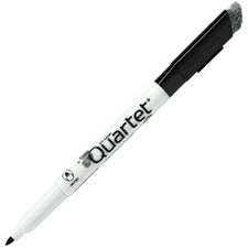 Quartet Classic Dry-Erase Markers with Eraser Cap - Fine Marker Point - Bullet Marker Point Style - Black - 1 Dozen