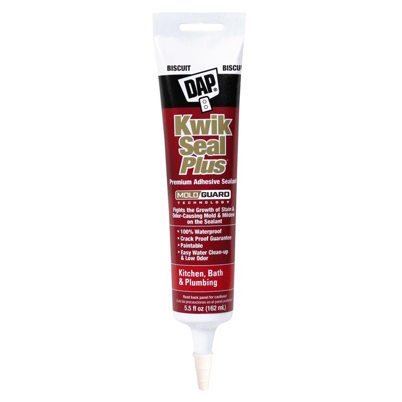 KWIK SEAL - DAP Kwik Seal Biscuit Siliconized Latex Adhesive Caulk 5.5 oz