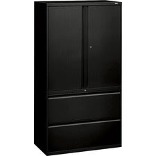 HON 800 Series Wide Lateral File with Storage Cabinet - 2-Drawer [LATERAL;STORAGE;2DRW;3SHLF-HON315PP]