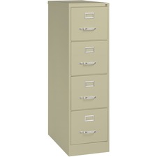 Lorell Fortress Series 26-1/2" Commercial-Grade Vertical File Cabinet [FILE;VRT;4DR;26.5";LTR;PY-EA]