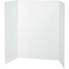 Pacon Presentation Boards - 36" Height x 48" Width - White Surface - 24 / Carton