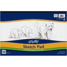 UCreate Medium Weight Sketch Pads [PAD;SKETCH;12X18;WE;50SH-PD]