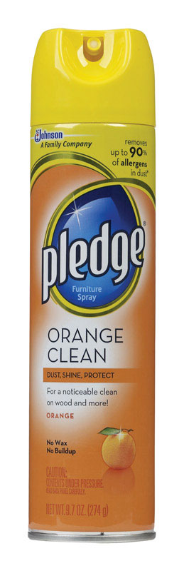 PLEDGE - Pledge Orange Scent Furniture Polish 9.7 oz Spray - Case of 6