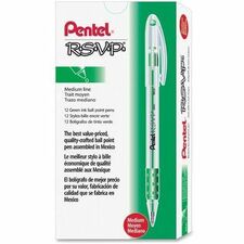 Pentel R.S.V.P. Ballpoint Stick Pens [PEN;RSVP;BP;MED;GN;DZ-DZ]