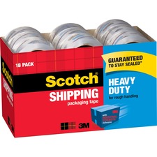 Scotch Heavy-Duty Shipping/Packaging Tape [TAPE;PACKAGING;54.6YDS;18PK-BX]