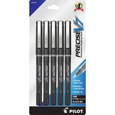 Pilot Precise V7 Fine Premium Capped Rolling Ball Pens [PEN;ROLLER;V7;5PK;BK-PK]