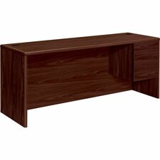 HON 10700 H10745R Pedestal Credenza - 72" x 24"29.5" - 2 x Box, File Drawer(s)Right Side - Waterfall Edge