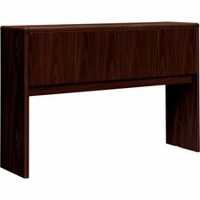 HON 10700 H10732 Hutch - 62.6" x 14.6"37.1" - Waterfall Edge - Finish: Mahogany