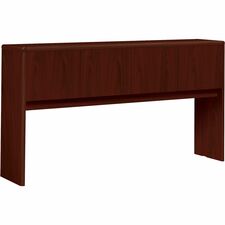 HON 10700 H10734 Hutch - 68.6" x 14.6"37.1" - 4 Drawer(s) - Waterfall Edge - Finish: Mahogany