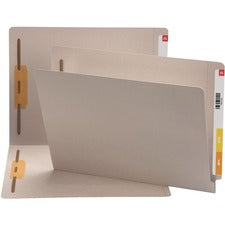 Smead Straight Tab Cut Letter Recycled Fastener Folder [FOLDER;FILE;FASTNER;LTR;GY-BX]