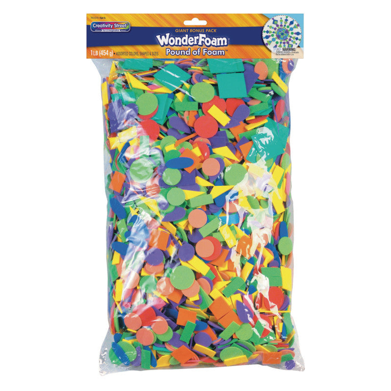 CREATIVITY STREET - WonderFoam® Pound of Foam™, Assorted Sizes, 1 lb.