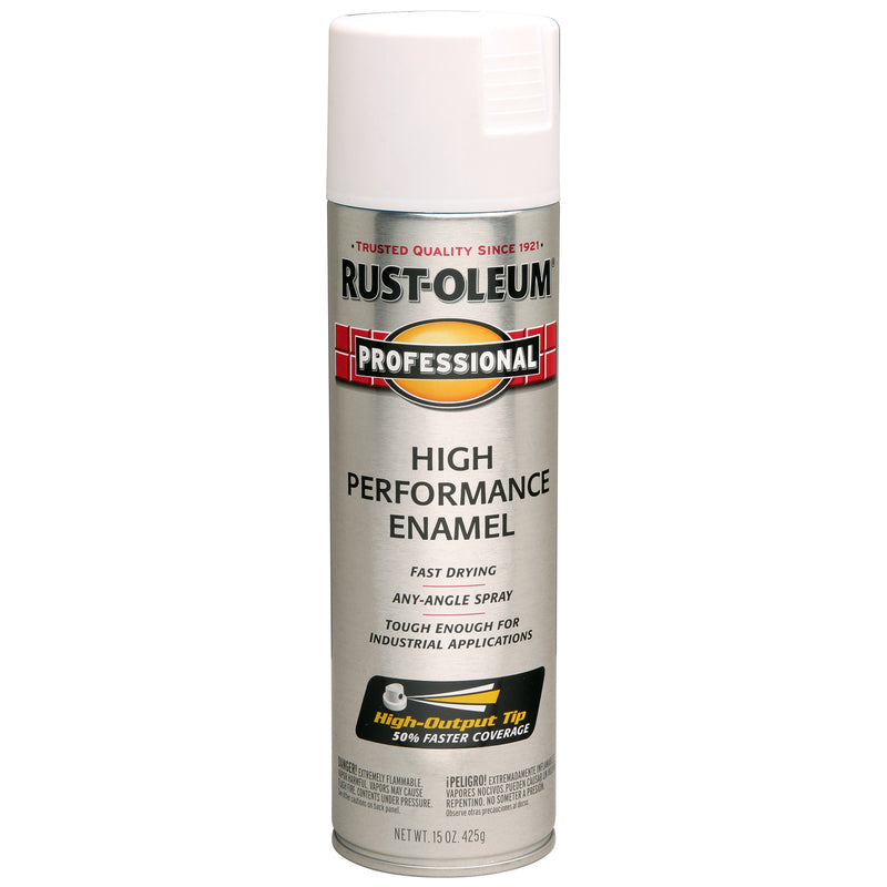 RUST-OLEUM - Rust-Oleum Professional Semi-Gloss White High Performance Enamel Spray 15 oz