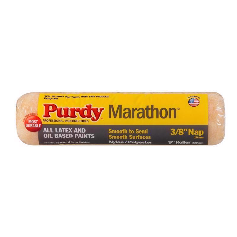 PURDY - Purdy Marathon Nylon/Polyester 9 in. W X 3/8 in. Paint Roller Cover 1 pk