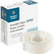 Business Source Invisible Tape Dispenser Refill Roll [TAPE;ROLL;INVIS;3/4"X1296"-RL]
