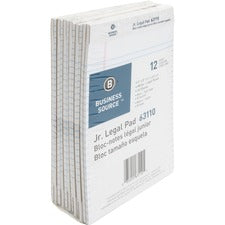 Business Source Writing Pads [PAD;JR LEGAL;5X8;50SH;WE-DZ]