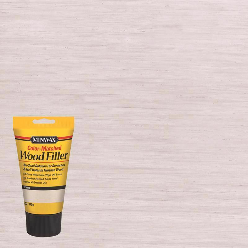 MINWAX - Minwax Color-Matched White Wood Filler 6 oz