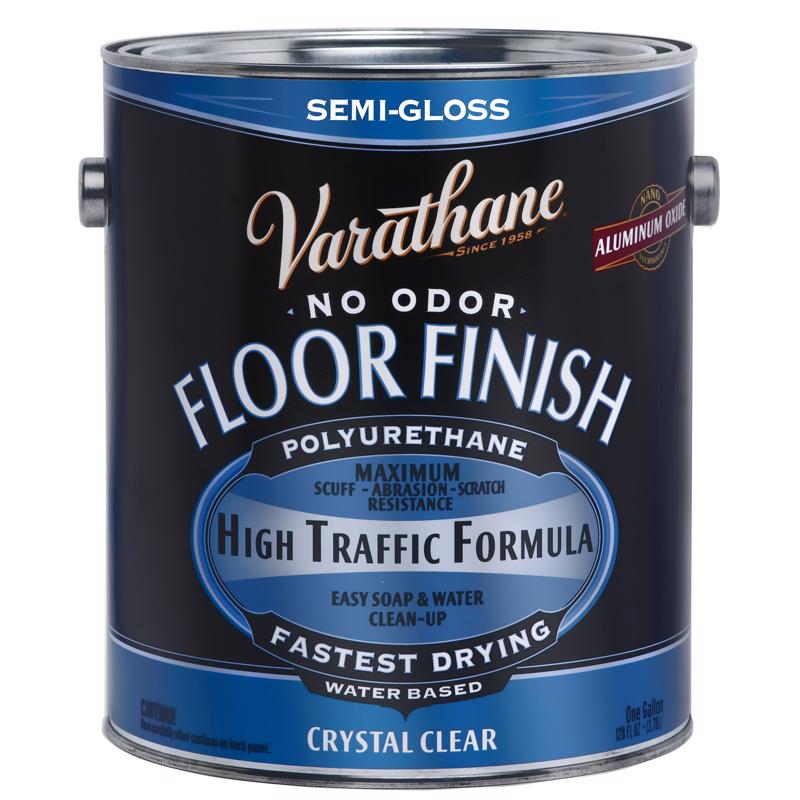 VARATHANE - Varathane Semi-Gloss Crystal Clear Water-Based Floor Paint 1 gal - Case of 2