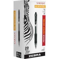Zebra Sarasa Dry X20 Retractable Gel Pen [PEN;GEL;SARASA;RT;0.7;24PK-PK]