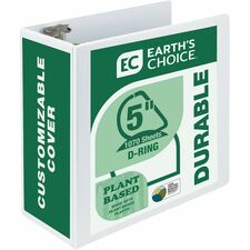 Samsill Earth's Choice Plant-based Durable View Binder [BINDER;D-RING;5"-EA]