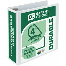 Samsill Earth's Choice Plant-based Durable View Binder [BINDER;D-RING;4"-EA]