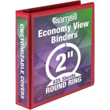 Samsill Economy 2" Round Ring View Binders