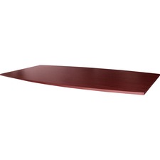Lorell Essentials Boat-Shaped Conference Tabletop (Box 1 of 2) [TOP;CONF;BOAT;48X96;MY-EA]